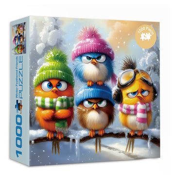 Winter Feathered Friends Jigsaw Puzzle 1000 Pieces